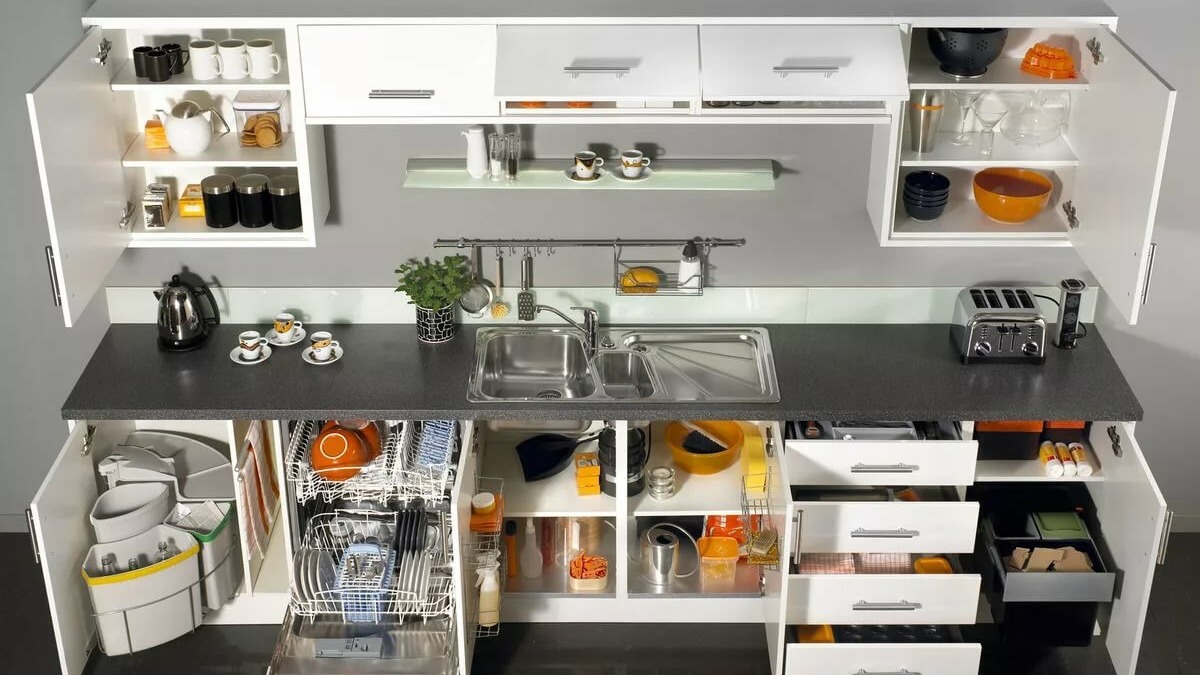 Кухня Функциональная Удобная Кухонная Мебель смотреть онлайн