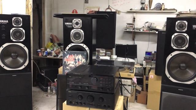 Sansui a-607 & Yamaha ns-500Ma & audiotechnica at150e смотреть онлайн