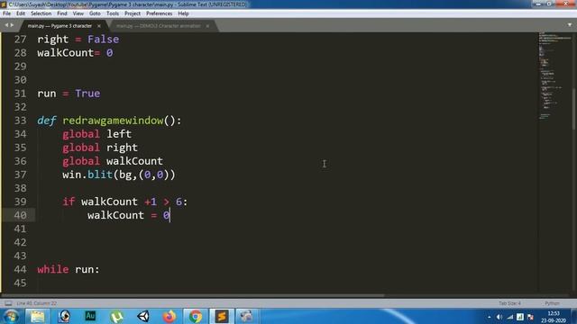 Character Animation - Pygame tutorial 3 in hindi | Pygame Tutorial | How to make games in python смотреть онлайн