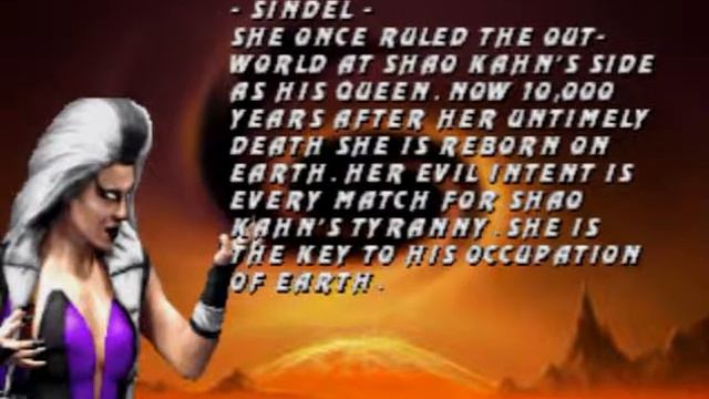 Mortal Kombat Trilogy - Playstation & PC - Sindel - Biography смотреть онлайн