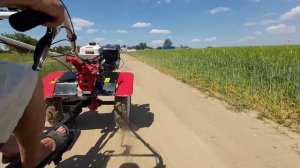 Поездка в карьер за песком на мотоблоке SHTENLI 1900B 14 ЛС.