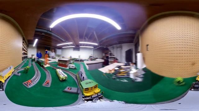 A Ride with Five Trains 360 degree spherical video