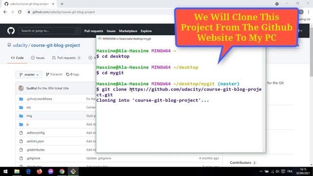 #10 : Course Git && Github | Clone A Repository From Github To Your Local Computer | Git Clone смотреть онлайн