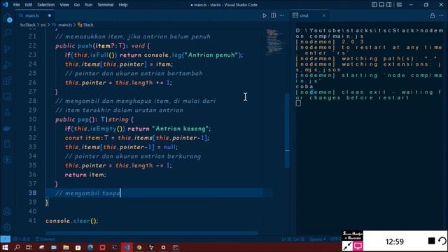 DSA stack in typescript lang смотреть онлайн