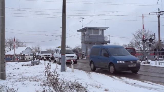 Тихорецк.Пробки на Сальском переезде. смотреть онлайн