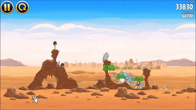 Angry Birds Star Wars 3 Star Walkthrough 1-14 смотреть онлайн