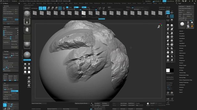 Geo Maker - Rocks and Stones with The Geo Maker Brush for ZBrush 2021 смотреть онлайн