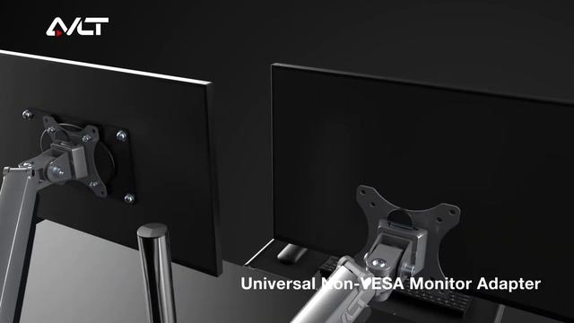 How To Mount Non-VESA Monitors Into Computer Monitor Arms with AVLT Universal Non-VESA Adapters смотреть онлайн