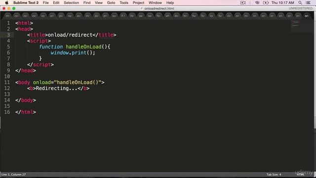 JavaScript onLoad Page Redirect смотреть онлайн