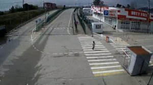 Видео с вебкамеры на КПП «ПСОУ» 16-17 марта 2022 года.