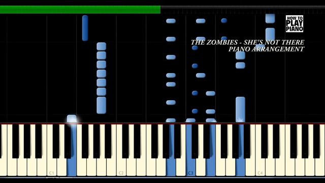 THE ZOMBIES - SHE'S NOT THERE - SYNTHESIA (PIANO COVER) смотреть онлайн
