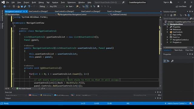 Simple Navigation View in C# Winforms смотреть онлайн