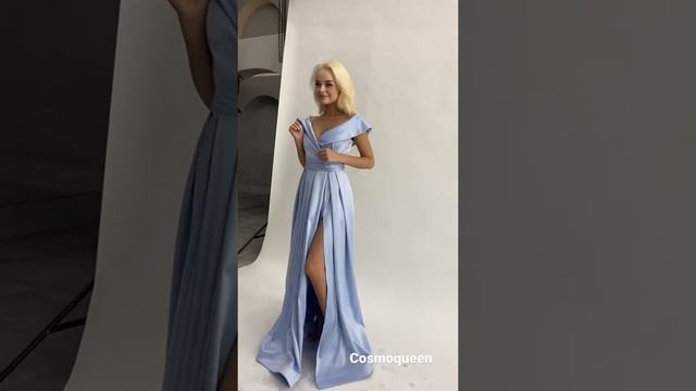 Голубое вечернее #платье смотреть онлайн
