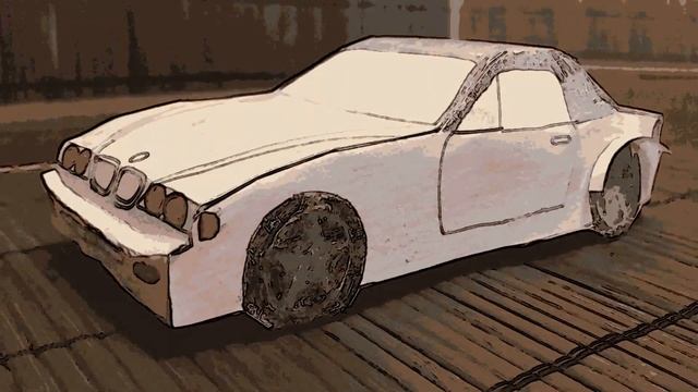 МАШИНА ИЗ БУМАГИ СВОИМИ РУКАМИ! | DIY автомобиль из бумаги смотреть онлайн
