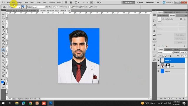 How to make passport size photo in photoshop by using magic wand tool смотреть онлайн