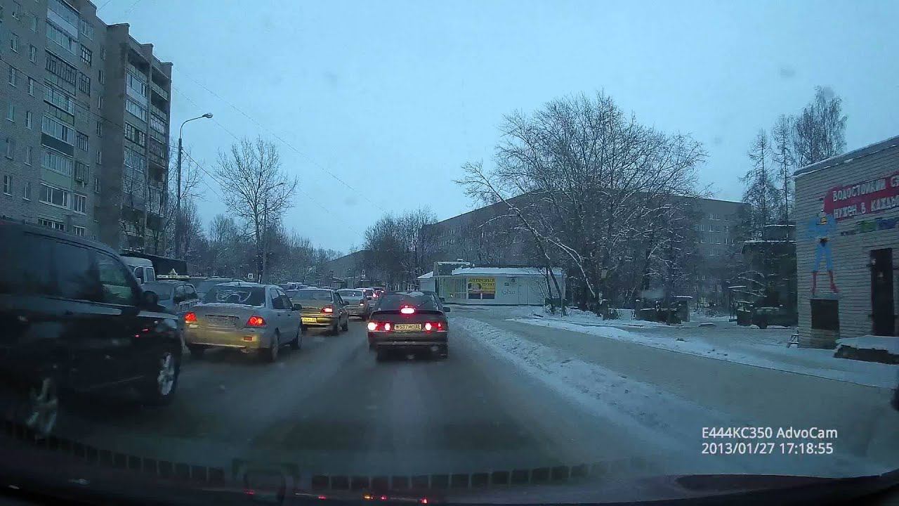 Поездки по Череповцу. С работы домой. Ч. 1_4. смотреть онлайн