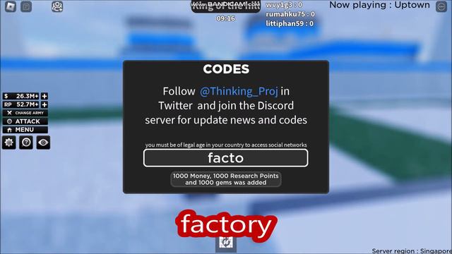 *NEW CODES* Noob Army Tycoon ROBLOX | ALL CODES | MARCH 23, 2024 смотреть онлайн