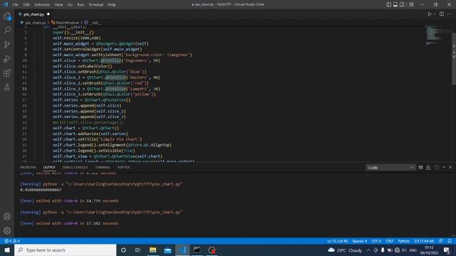 PyQt5 Tutorial #10 - Creating a Pie Chart with QChart смотреть онлайн