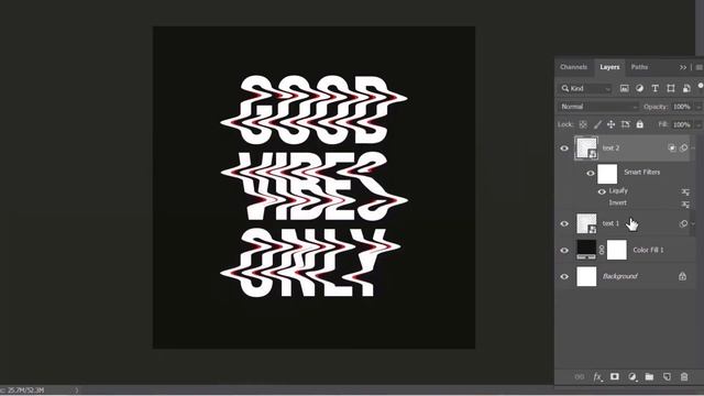 Glitch Distortion Text Effect | Photoshop Tutorial смотреть онлайн