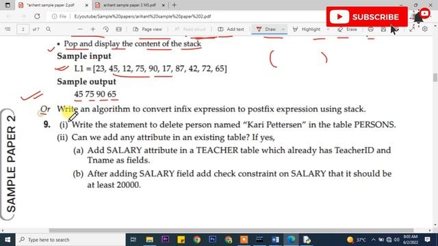 Arihant Sample Paper 2 for Term 2 Class 12 Computer science | Mission 35/35 смотреть онлайн