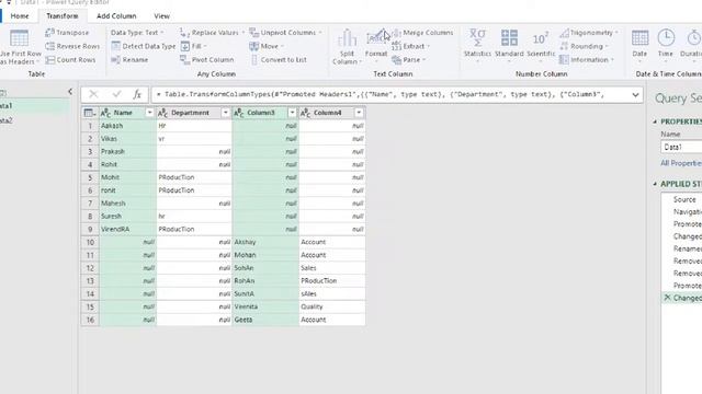 Clean Raw Data in Power Query in Hindi || Devanagari Discuss || смотреть онлайн