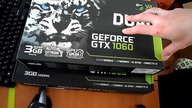 ASUS GTX 1060 DUAL 3GB. NVIDIA GeForce. DUAL-GTX1060-3G. 1ч - Распаковка и обзор. смотреть онлайн