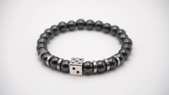 Мужской браслет Игрок из гематита смотреть онлайн