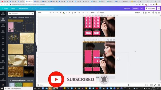 Canva Tutoriel : Créer un Design Social Media pour Prix Salon de Coiffure sur Canva | Design With M смотреть онлайн