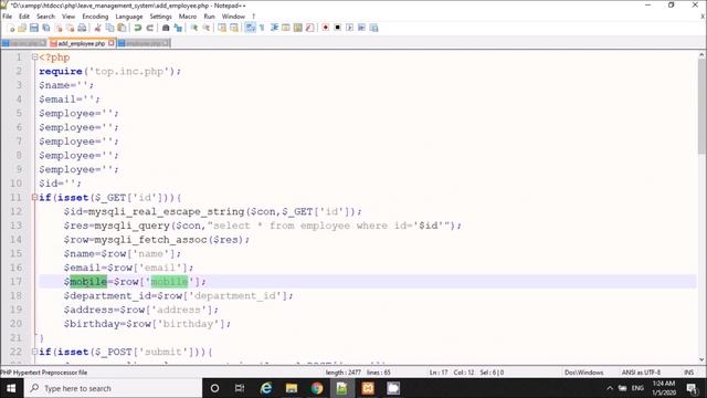 Step by step Employee Leave Management System using PHP with source code смотреть онлайн