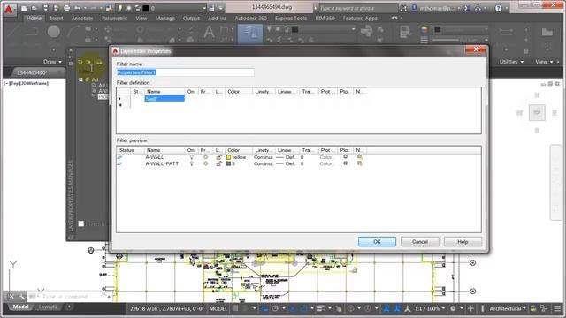 AutoCAD Property Layer Filters смотреть онлайн