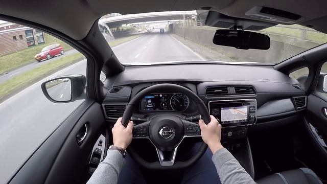 2018 Nissan Leaf - POV Test Drive (no talking, pure driving) смотреть онлайн