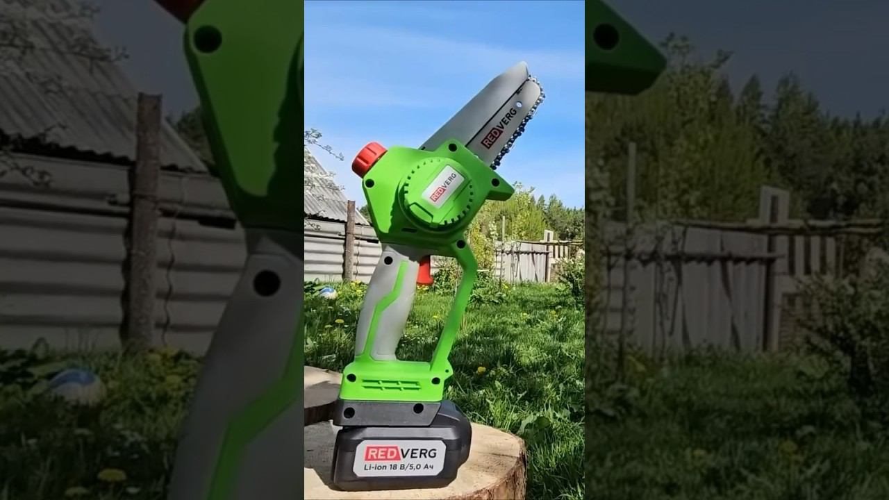 Мини-пила с бесщеточным двигателем. Модель: REDVERG RD-C18BL/U смотреть онлайн