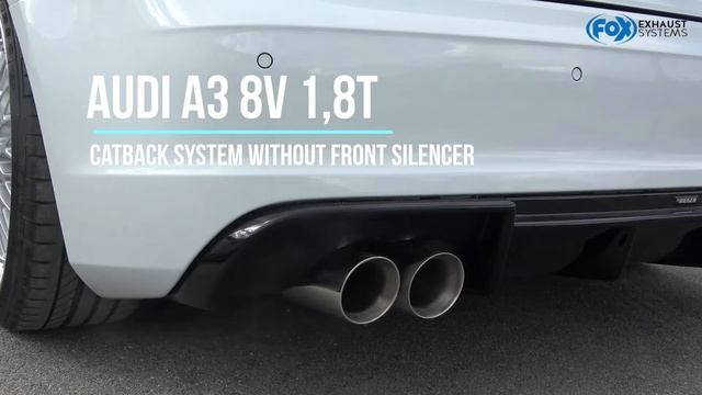 Audi A3 8V 1,8T quattro FOX Exhaust System смотреть онлайн