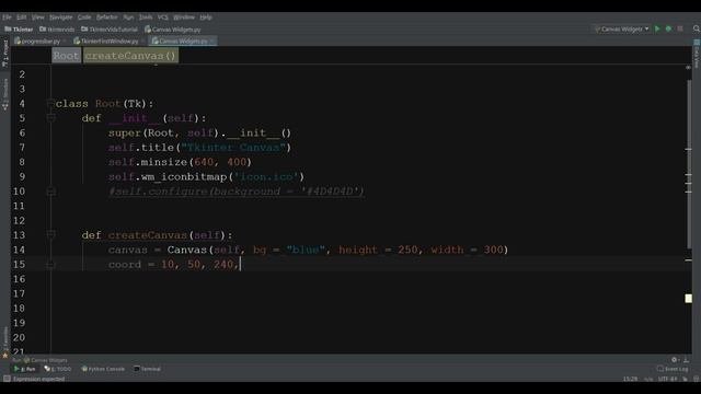 19 Python Tkinter Creating Canvas смотреть онлайн