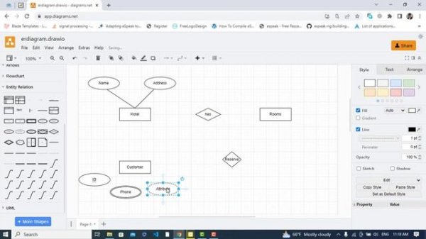 How to Draw Entity Relationship Diagram (ERD) Online with draw.io