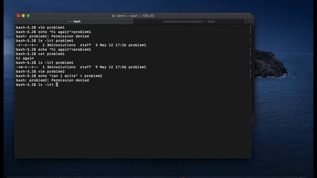 bash: Permission denied | cant open file for writing | permission denied read-only file system смотреть онлайн