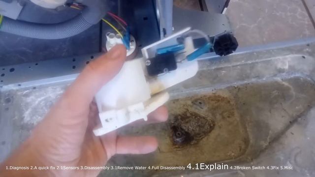 The dishwasher drain pump runs continuously. Fix Overflow issue. смотреть онлайн
