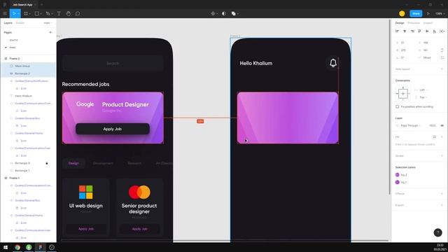 Online Job Search App UI Design in Figma | Web Design Speedart Tutorial + Free .fig Project смотреть онлайн