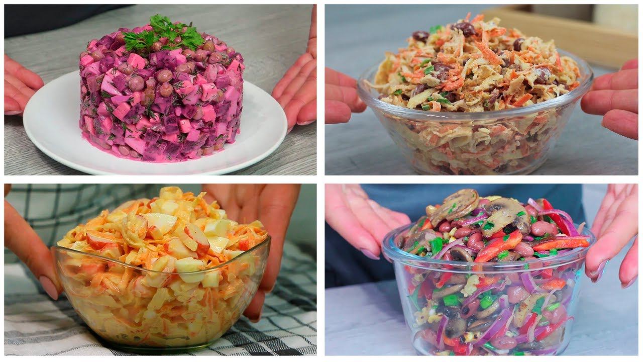 5 Простых салатов на каждый день вкусно и быстро смотреть онлайн