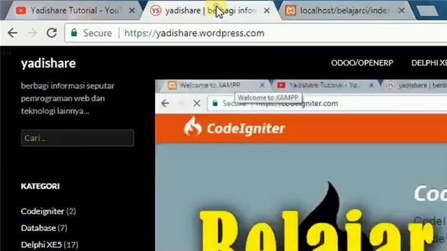 Belajar PHP Codeigniter Cara Mengganti URL смотреть онлайн