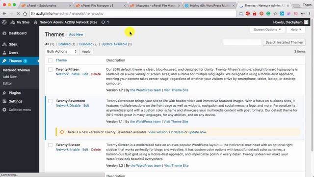 [WordPress Multisite - 2] Cách tạo website con và cài theme/plugin смотреть онлайн
