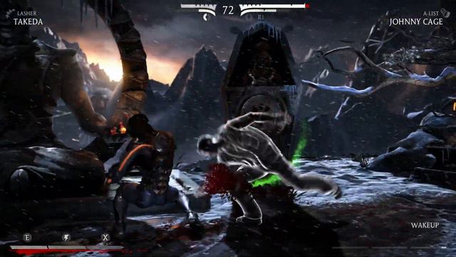 Mortal Kombat X - Takeda vs Johnny Cage WITH FATALITY MOVE! смотреть онлайн