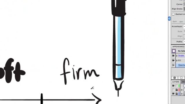 Wacom pen tip feel in Adobe Illustrator смотреть онлайн