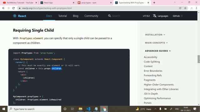 #52 - Typechecking With PropTypes in React Js (Hindi) | React js Tutorial смотреть онлайн