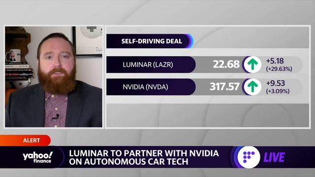 Luminar stock surges following self-driving car partnership with Nvidia смотреть онлайн