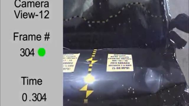 2011 Subaru Outback MB5500 NCAP 35MPH Frontal Impact (13.8.10) смотреть онлайн
