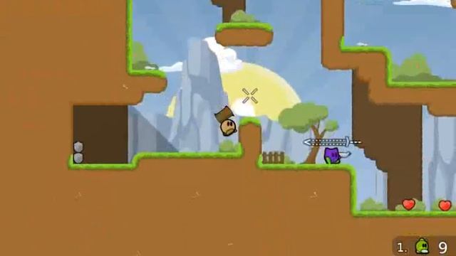 Teeworlds Gameplay (Free 2D Multiplayer Shooter) смотреть онлайн