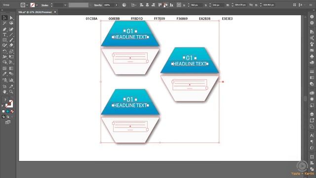Business infographic design Adobe Illustrator смотреть онлайн