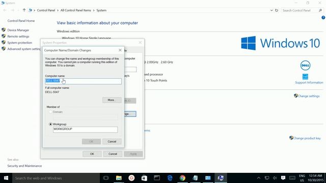 Windows 10, How to Change Full Computer Name смотреть онлайн