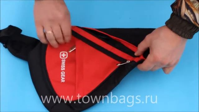 Однолямочный рюкзак SWISSWIN 7322 Red код 051 смотреть онлайн